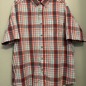 Wolverine Red and Blue Plaid Casual Shirt
